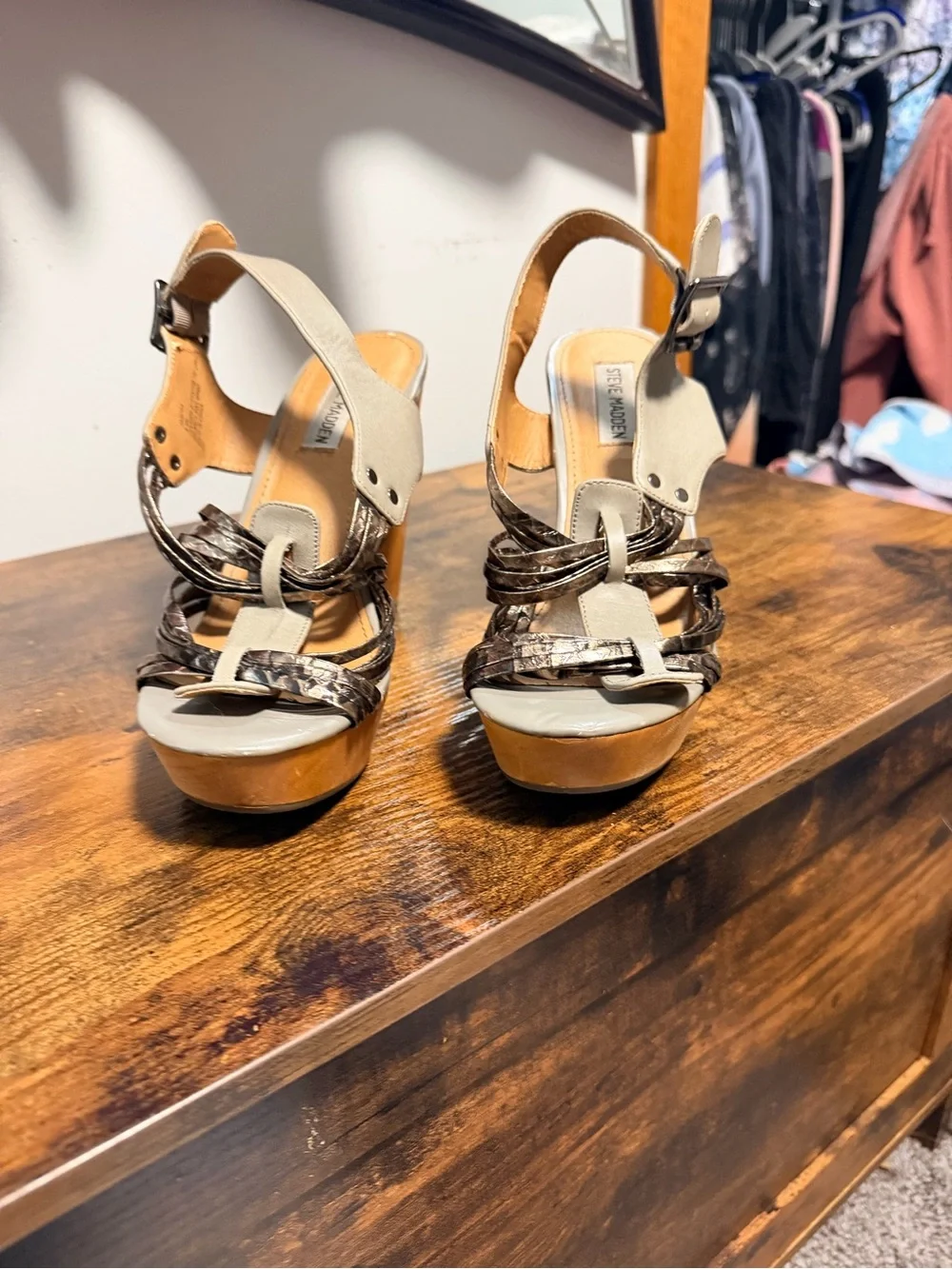 Steve Madden Tampaa Platform Wedge Heels Women’s 8.5